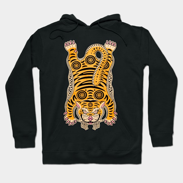 King Of The Jungle 01: Golden Tiger Edition Hoodie by ayeyokp